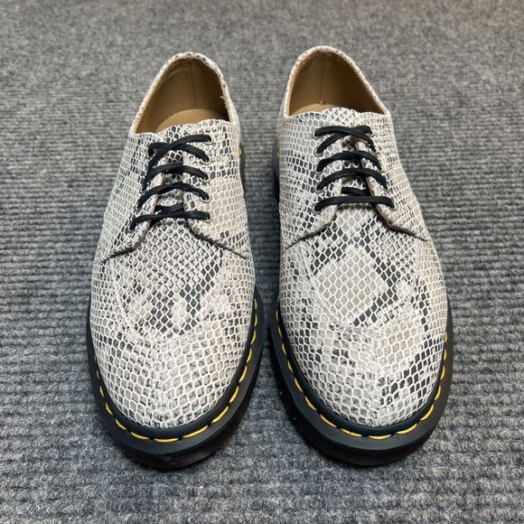 Dr. Martens 2046 Women’s Size 8/Men’s 7 Python Print Suede Snake Skin Oxford NEW - Picture 6 of 12